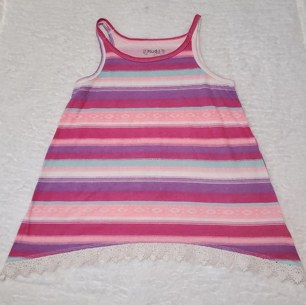 Stripped Loose Fit Tank Top